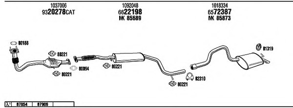 FONOS FO60087 Exhaust System